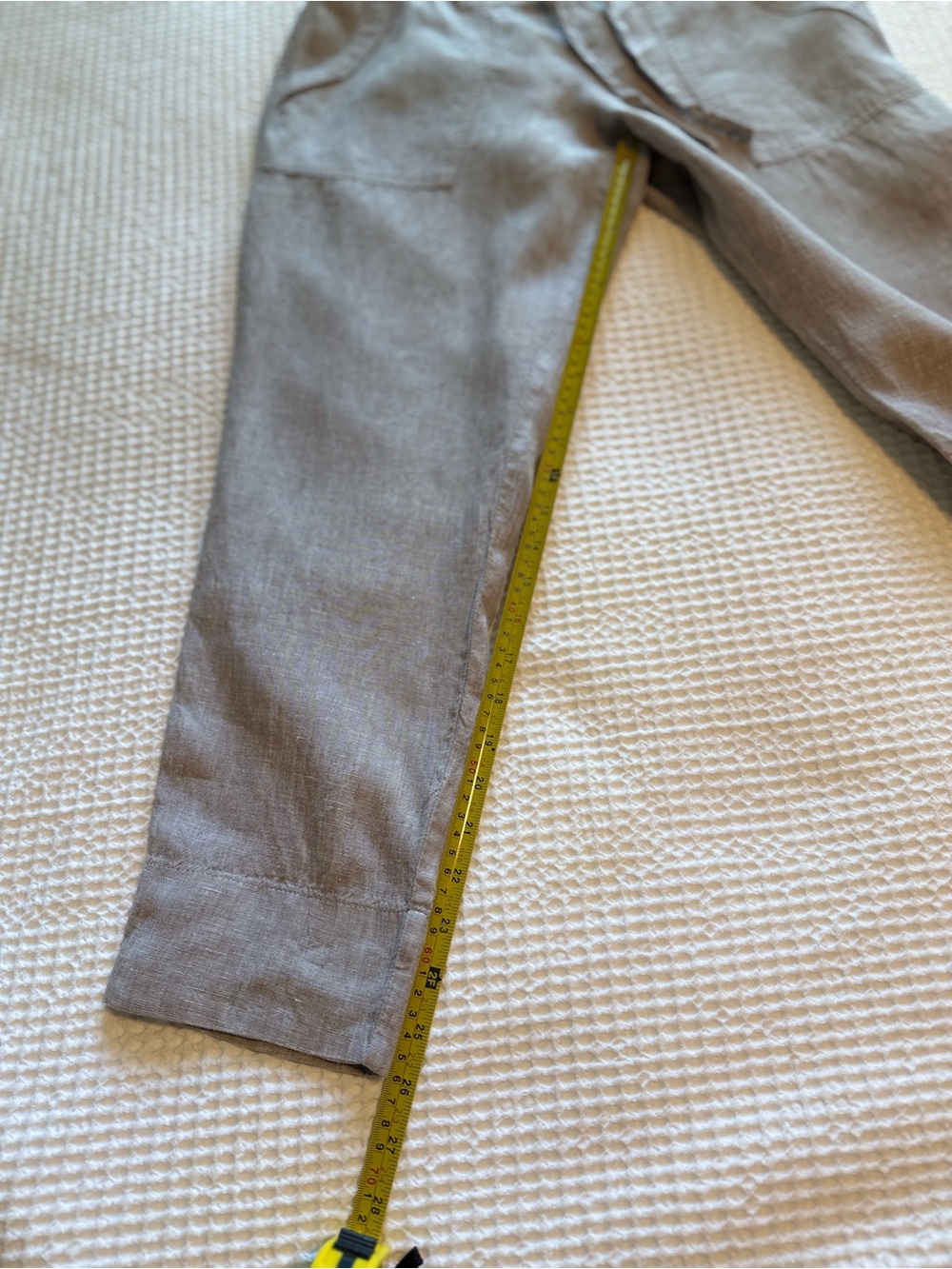 Athleta 💯 Linen Cropped Pants - Picture 10 of 12